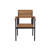 STAPELSESSEL Robinie Aluminium Robinienfarben  - Anthrazit/Robinienfarben, KONVENTIONELL, Holz/Metall (60/83/58,5cm) - Siena Garden