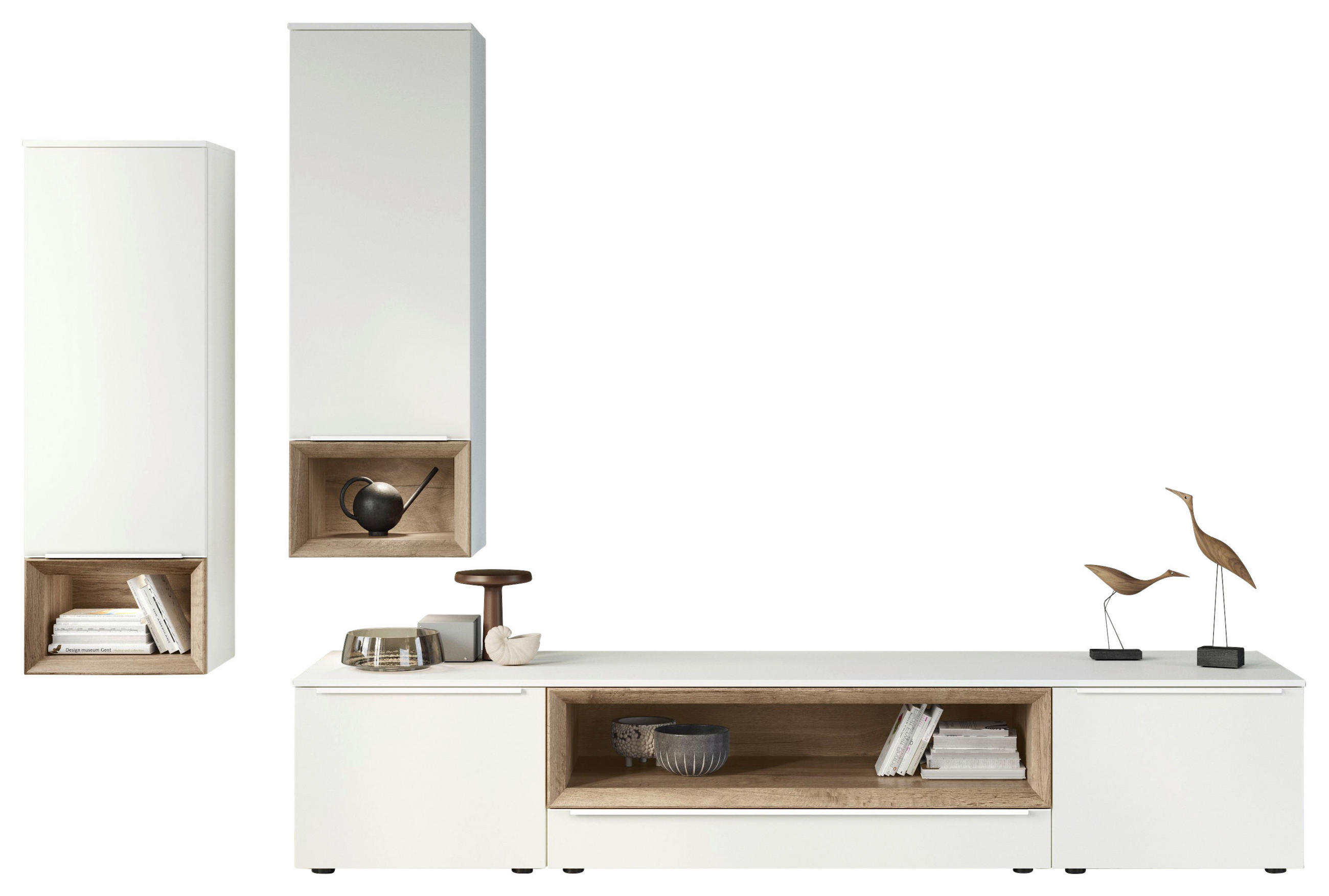 Celina Home Wohnwand , Eiche, 295.1x205.2x58.5 cm