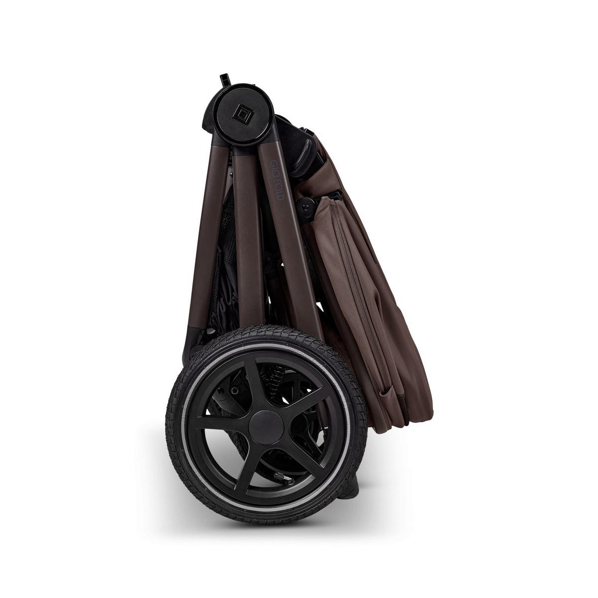 KINDERWAGENSET  GIO FOLD SET AIR  greige  - Greige/Schwarz, Basics, Textil (120/58/92cm) - Moon Edition