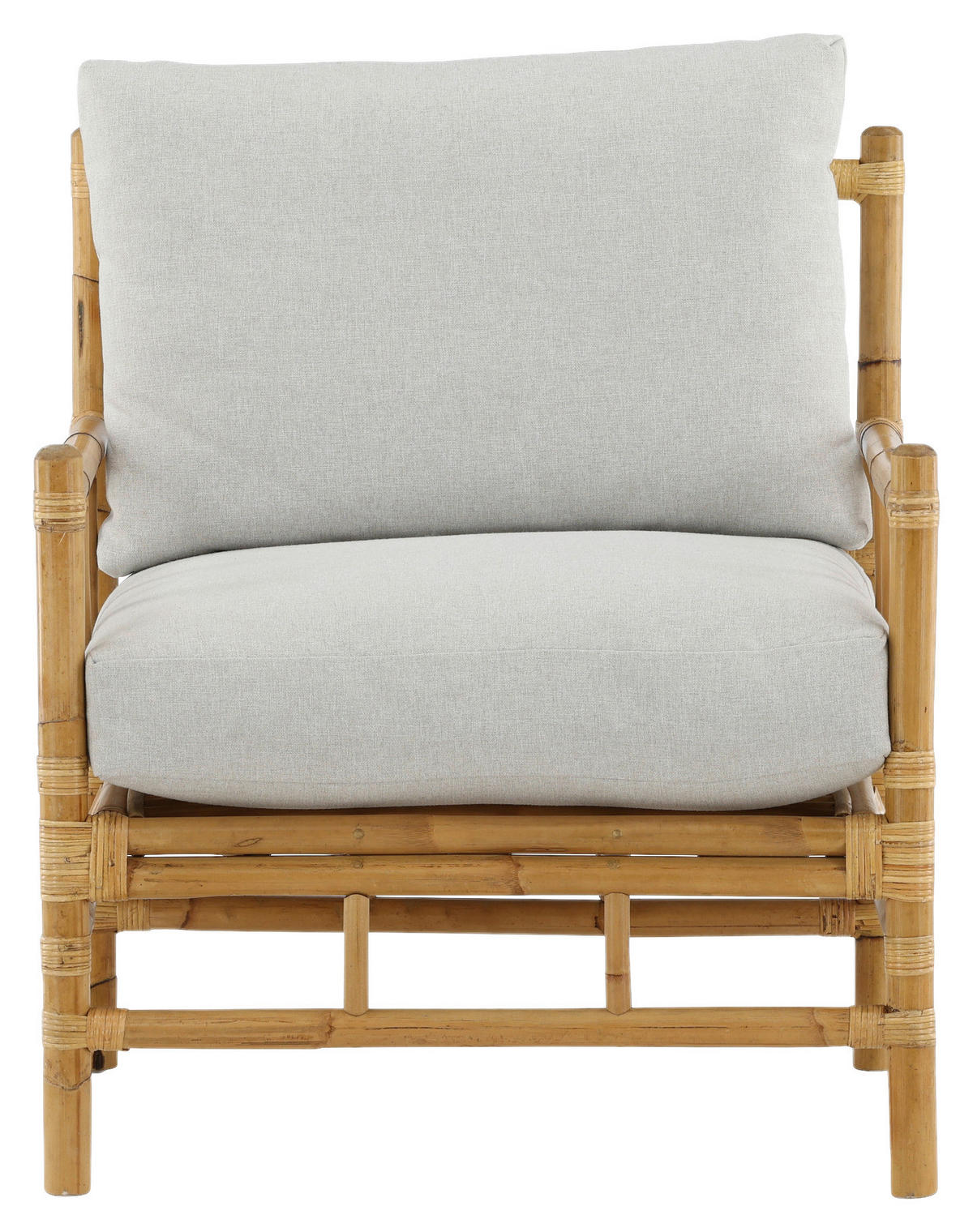 LOUNGESESSEL in Holz Hellbraun  - Hellbraun, KONVENTIONELL, Holz/Textil (78/88/77cm) - Gardenson