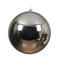 KUGLICA ZA BOR - srebrne boje, Basics, plastika (40cm) - X-Mas