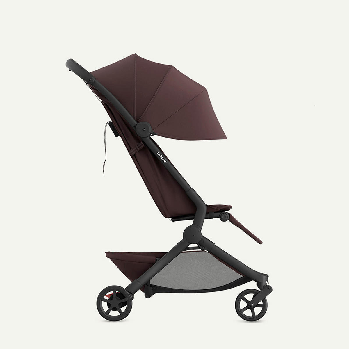 DJEČJA KOLICA   - boje crnog vina, Basics, metal/tekstil (77/45/103cm) - BEBETTO