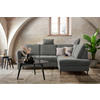 ECKSOFA in Chenille Dunkelgrau  - Dunkelgrau/Schwarz, MODERN, Holz/Textil (241/184cm) - Carryhome
