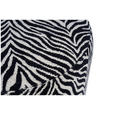 HOCKER in Holz, Metall, Textil Schwarz, Weiß  - Schwarz/Weiß, KONVENTIONELL, Holz/Textil (35/42/35cm) - Xora