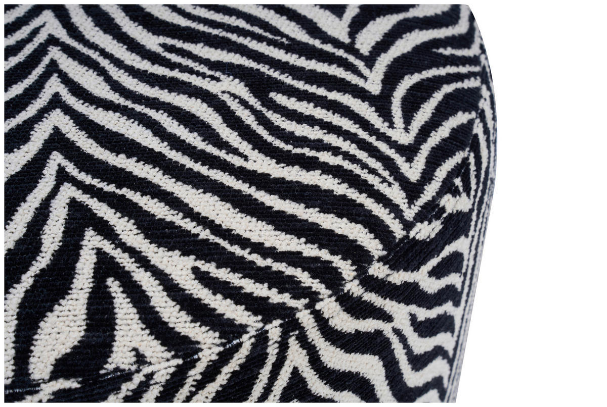 PALL i trä, metall, textil svart, vit  - vit/svart, Klassisk, metall/trä (35/42/35cm) - Xora