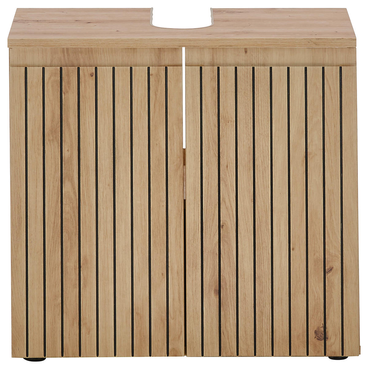 WASCHBECKENUNTERSCHRANK 60/57/36 cm  - Schwarz/Eiche Artisan, MODERN, Holzwerkstoff/Kunststoff (60/57/36cm) - MID.YOU
