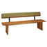 SITZBANK 220/81/56 cm in Eichefarben, Olivgrün - Eichefarben/Olivgrün, Natur, Leder/Holz (220/81/56cm) - Cassando SITZBANK 220/81/56 cm in Eichefarben, Olivgrün - Eichefarben/Olivgrün, Natur, Leder/Holz (220/81/56cm) - Cassando