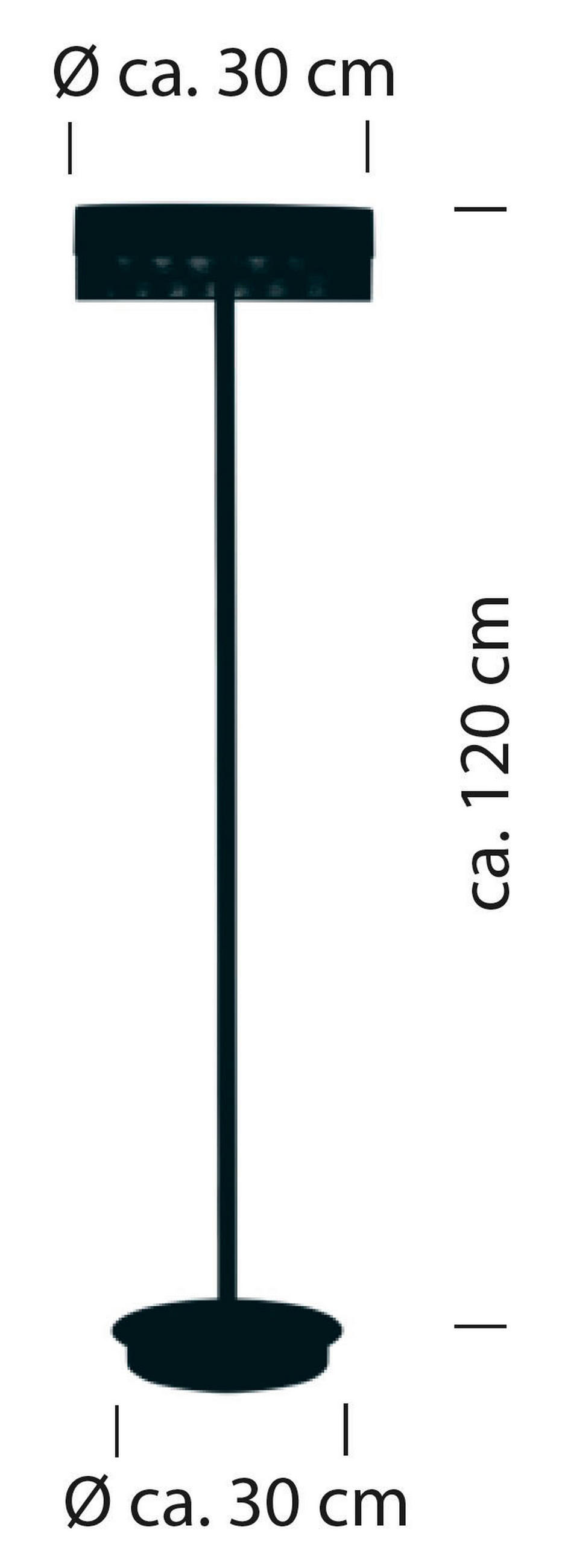 LED SVJETILJKA PODNA Mesh  - boje pijeska/crna, Design, metal (30/120cm)