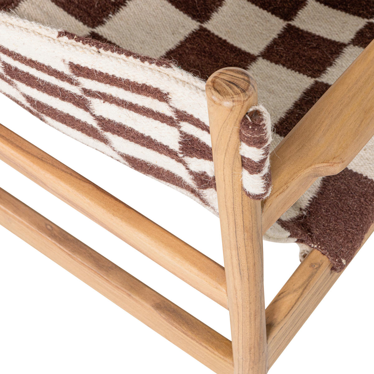 SESSEL in Webstoff Braun, Naturfarben  - Braun/Naturfarben, MODERN, Holz/Textil (73/76/67cm) - Livetastic