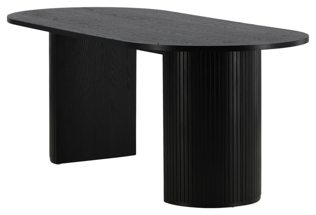 ESSTISCH in Holzwerkstoff, Holz 200/90/75 cm  - Schwarz, Design, Holz/Holzwerkstoff (200/90/75cm) - Livetastic