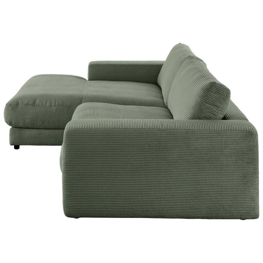 Thumbnail - Pure Home Lifestyle Ecksofa 979, Grün, Textil, 2-Sitzer, Ottomane links, L-Form, 250x190 cm, Blauer Engel, Goldenes M, O...