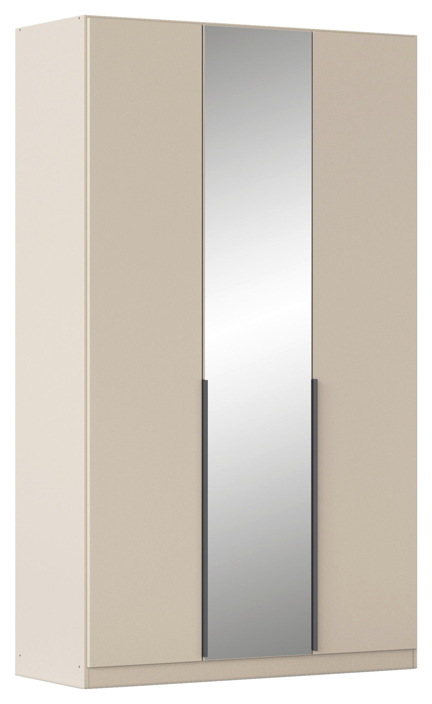 DREHTÜRENSCHRANK 136/229/54 cm,  in Champagner, 3 Tür(en)  - Champagner/Grau, MODERN, Holzwerkstoff/Metall (136/229/54cm) - Rauch Möbel