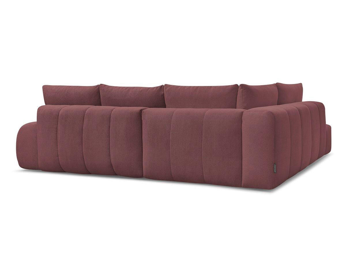 ECKSCHLAFSOFA EVEREST  mit Rücken echt, Armteil links, Armteil rechts Flachgewebe Rot  - Rot/Schwarz, MODERN, Kunststoff/Textil (320/212cm)