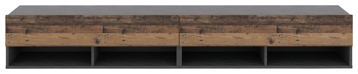 LOWBOARD DERBY  in 200/31,5/32,5 cm  - Alteiche/Dunkelgrau, Design, Holzwerkstoff (200/31,5/32,5cm) - Livetastic