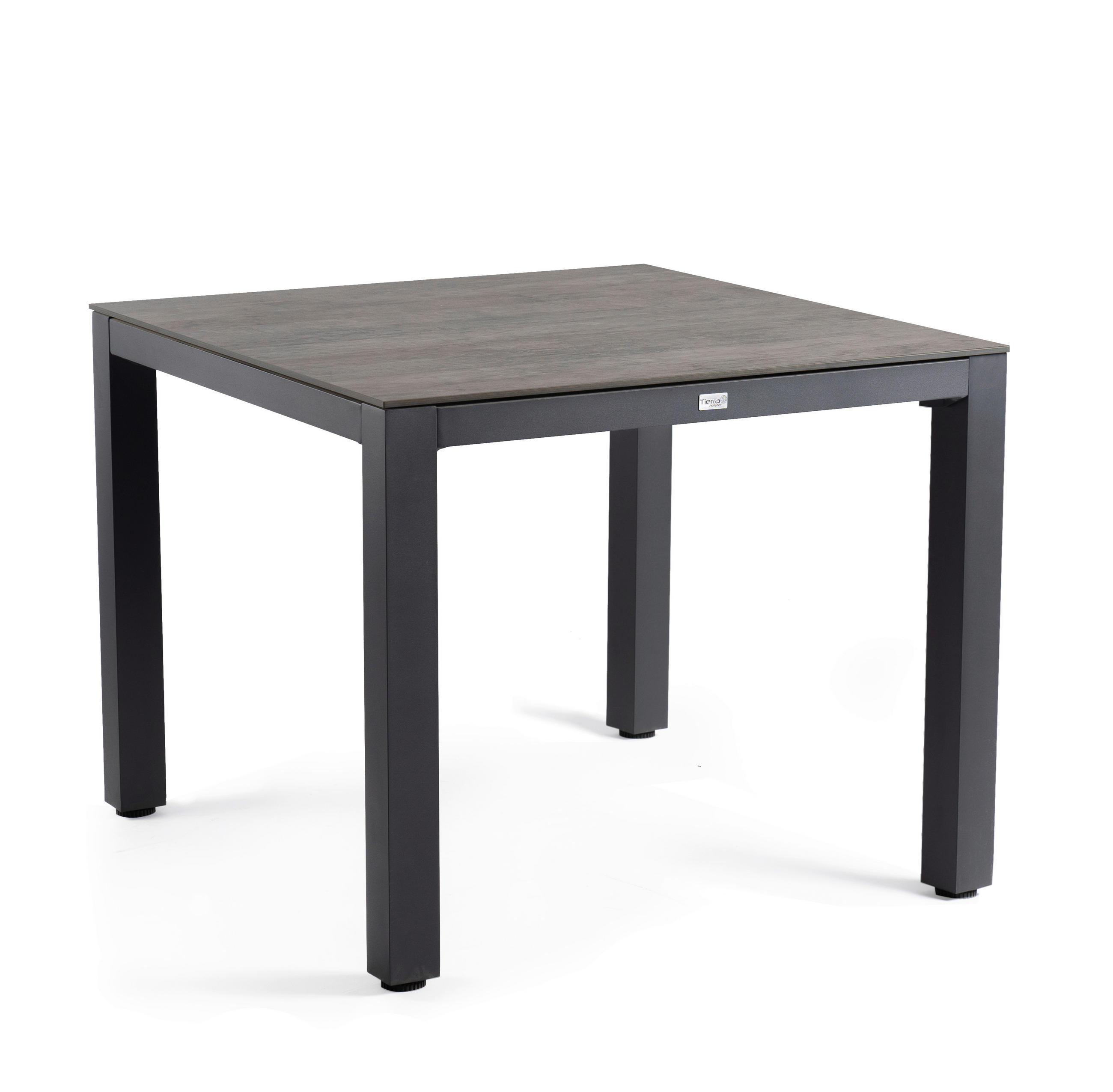 LOUNGETISCH  - Anthrazit/Graubraun, Basics, Kunststoff/Metall (100/100/77,3cm) - Tierra Outdoor