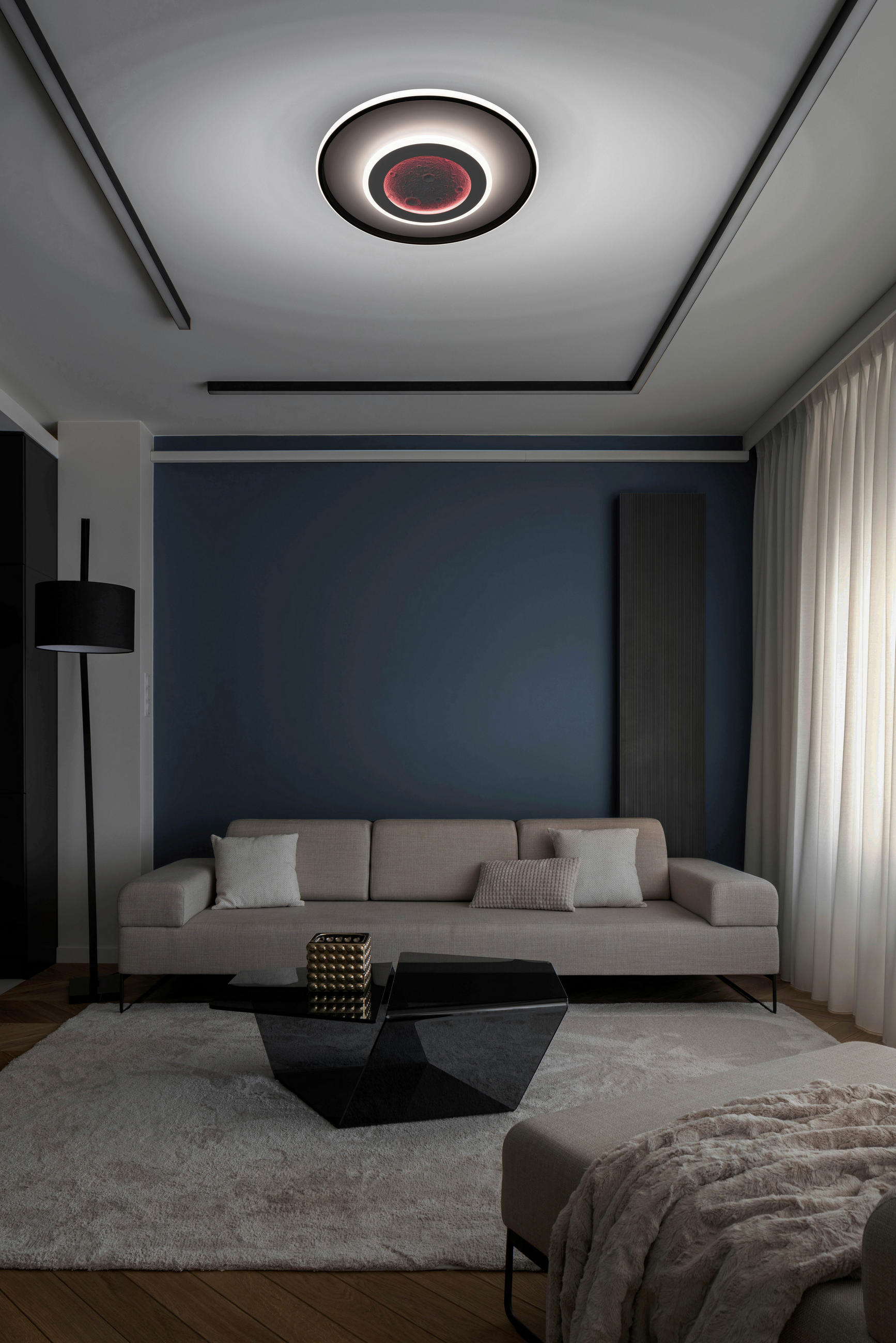 Thumbnail - Näve Led-Deckenleuchte Livana, Weiß, Metall, rund,rund, 6.2 cm, LED-Leuchtmittel austauschbar, Lampen & Leuchten, Innenb...