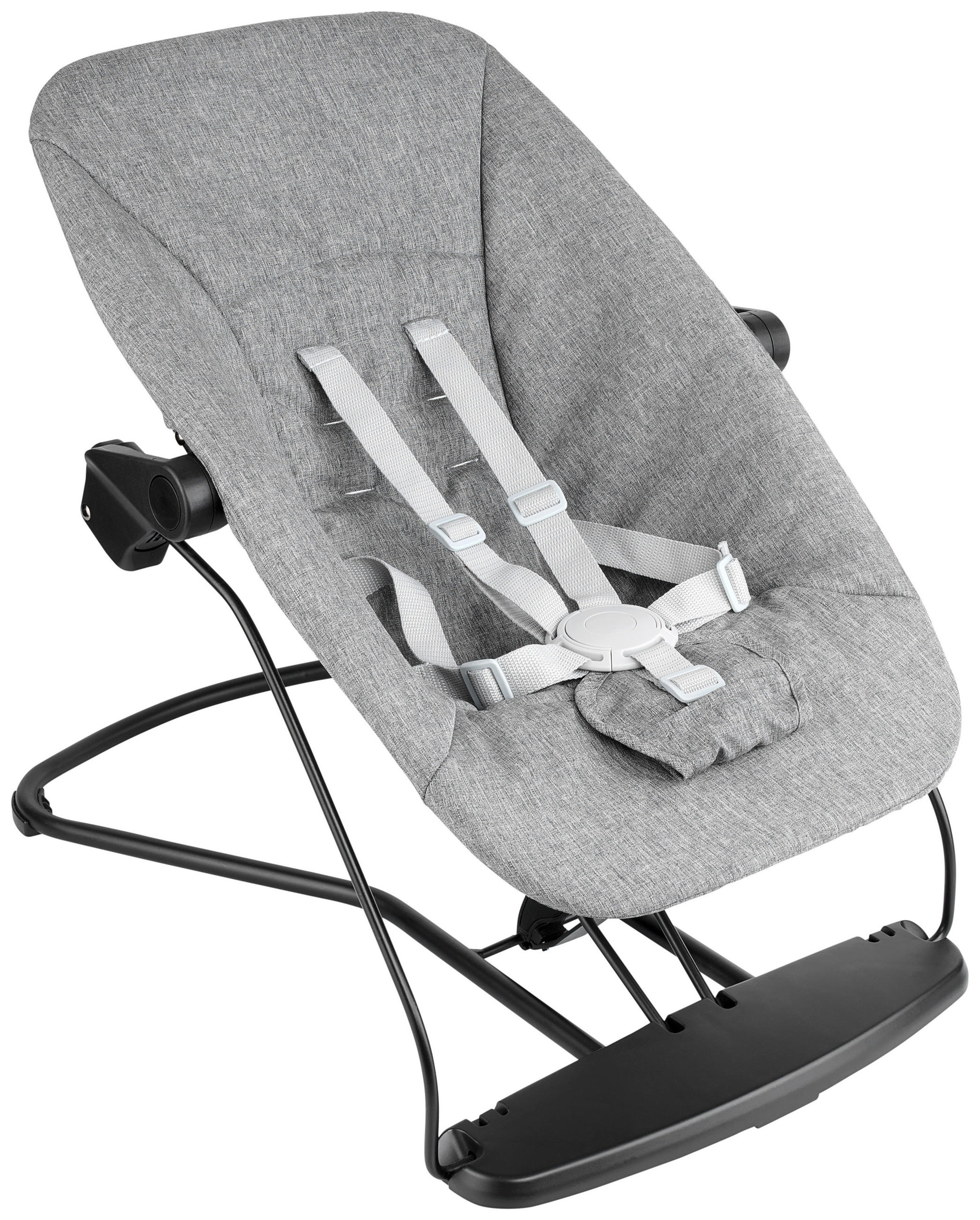 GUGALNI LEŽALNIK  LUNCH siva siva  - siva, Basics, kovina/umetna masa (66/45/48-58cm) - My Baby Lou