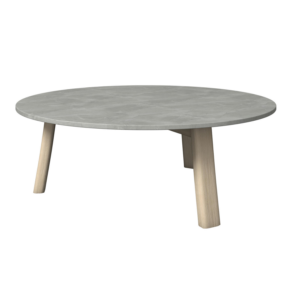 LOUNGETISCH 95/95/34 cm Holz, Kunststoff  - Eschefarben/Hellgrau, ROMANTIK / LANDHAUS, Holz/Kunststoff (95/95/34cm) - Dieter Knoll