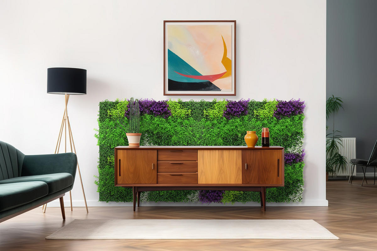 AKUSTIKPANEEL Modular Wall System Design Flora 52/52/4 cm  - Multicolor, MODERN, Kunststoff (52/52/4cm) - Jangal
