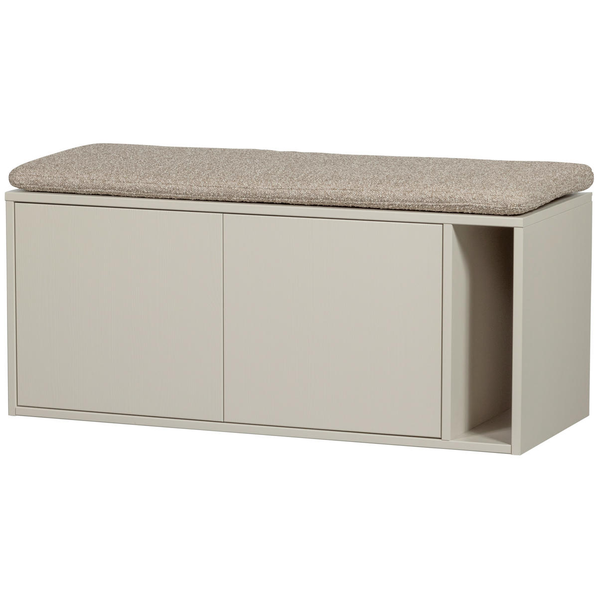LOWBOARD Settle down 108/50/44 cm  stehend  - Grau, Design, Holz (108/50/44cm) - Livetastic