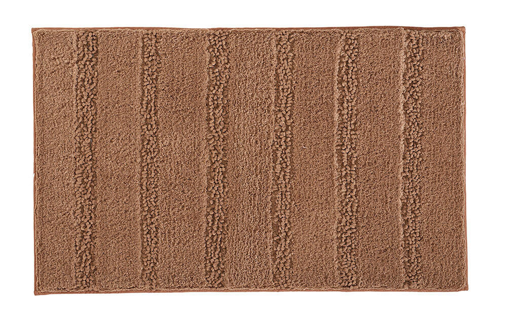 KOBEREC DO KOUPELNY, 60/100/2.5 cm - hnědá, Basics, textil/plast (60/100/2.5cm) - Kleine Wolke