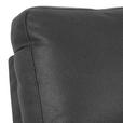 2-SITZER-SOFA Lederlook, Mikrofaser Grau  - Schwarz/Grau, KONVENTIONELL, Textil/Metall (160/102/96cm) - Carryhome