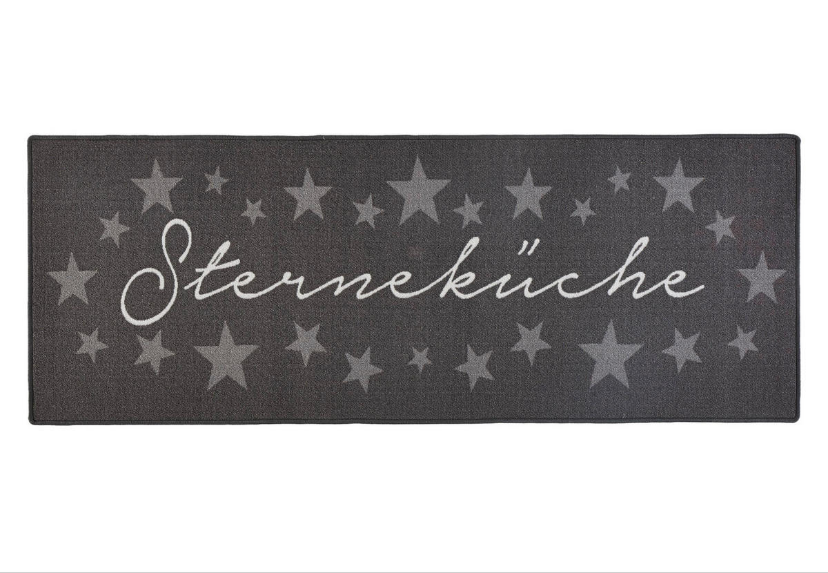 Sehenswert: Küchenläufer (rech 67/180 cm Loop Dunkelgrau, Weiß  - Dunkelgrau/Weiß, Design, Kunststoff/Textil (67/180cm) - Hanse Home