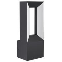 AUSSENWANDLEUCHTE - Weiss/Schwarz, Design, Kunststoff/Metall (11/8,5/29cm) - Eglo