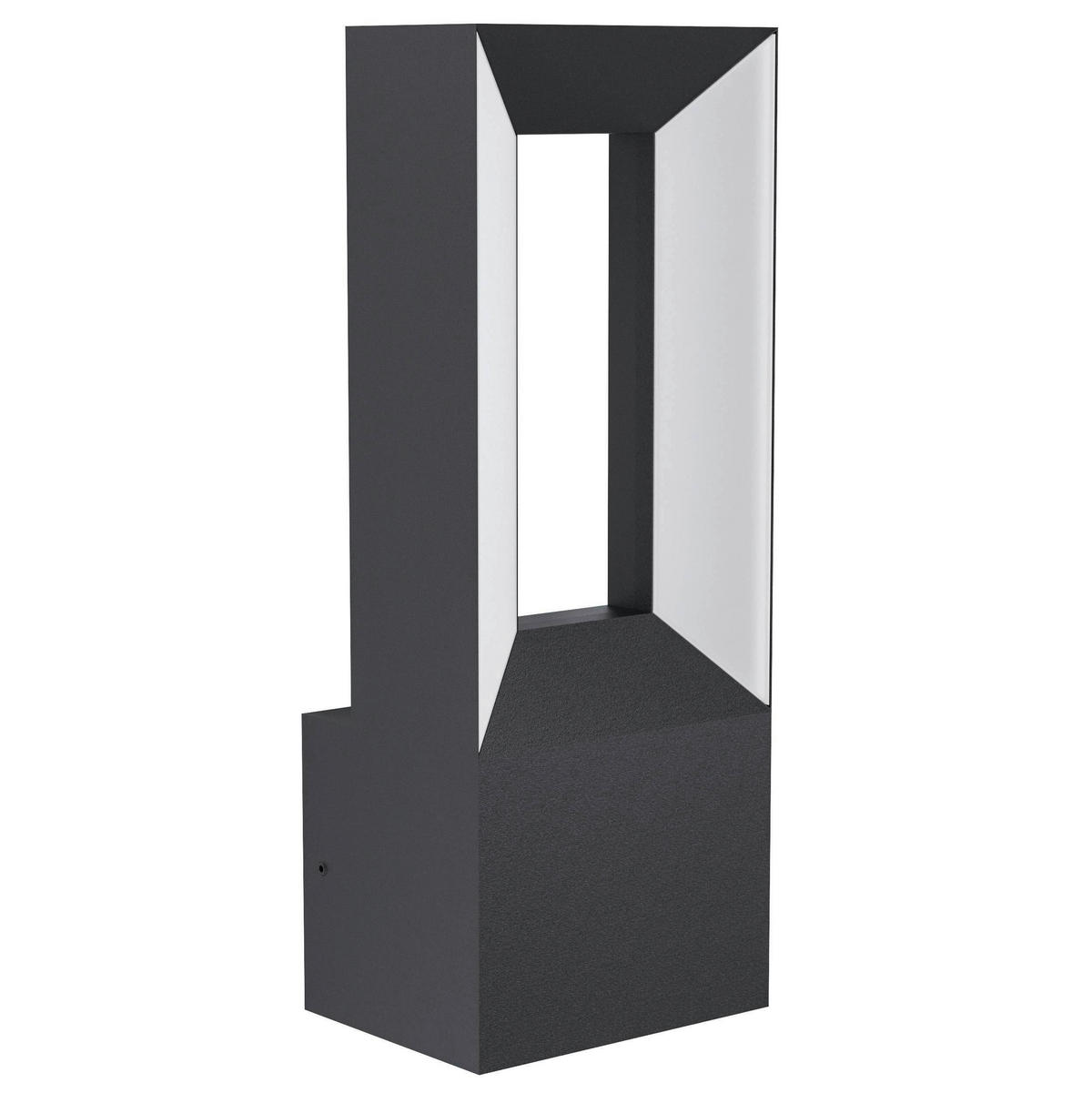 AUSSENWANDLEUCHTE - Weiss/Schwarz, Design, Kunststoff/Metall (11/8,5/29cm) - Eglo