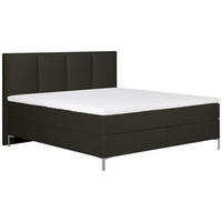 BOXSPRINGBETT 140/200 cm  in Anthrazit  - Anthrazit/Alufarben, Modern, Textil (140/200cm) - MID.YOU