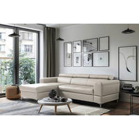 ECKSOFA  in Lederlook Echtleder Platinfarben  173/247 cm  - Platinfarben/Schwarz, Design, Leder/Textil (173/247cm) - Livetastic