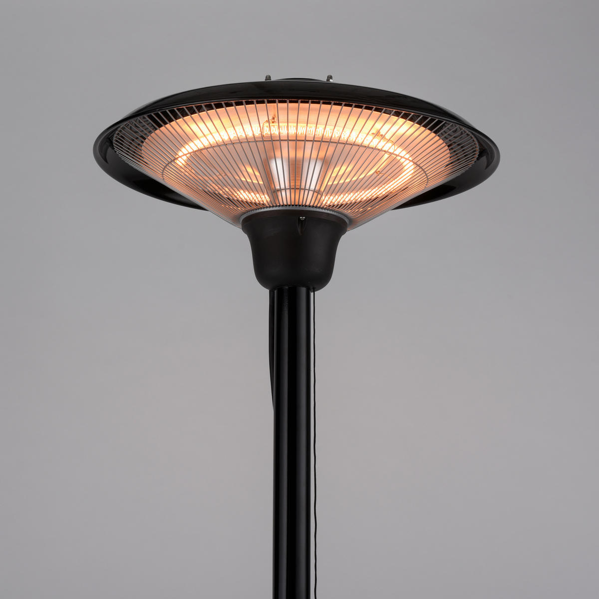 INFRAROTSTRAHLER - Schwarz, Design, Metall (45/195cm)