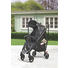 BUGGY Swift Schwarz - Alufarben/Schwarz, Basics, Kunststoff/Textil (54/101cm) - Gesslein