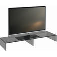 TV-AUFSATZ in Grau  - Grau, Design, Glas (110/14/35cm) - Xora