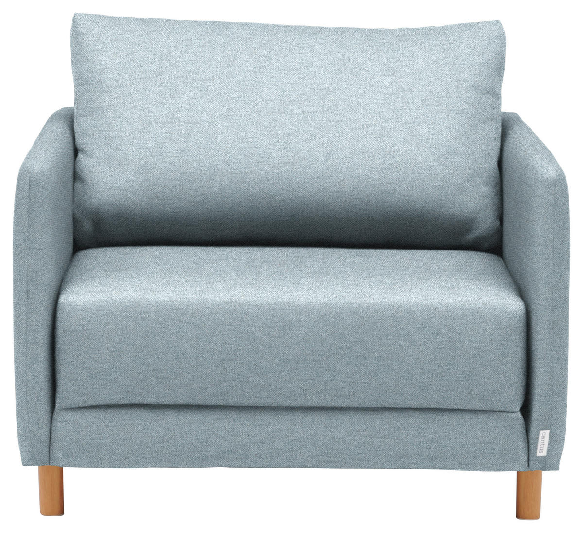 SCHLAFSESSEL in Webstoff Hellblau  - Naturfarben/Hellblau, KONVENTIONELL, Kunststoff/Textil (89/79/94cm) - Cantus