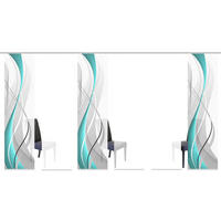 FLÄCHENVORHANG in Petrol halbtransparent  - Petrol, Design, Textil (60/245cm)