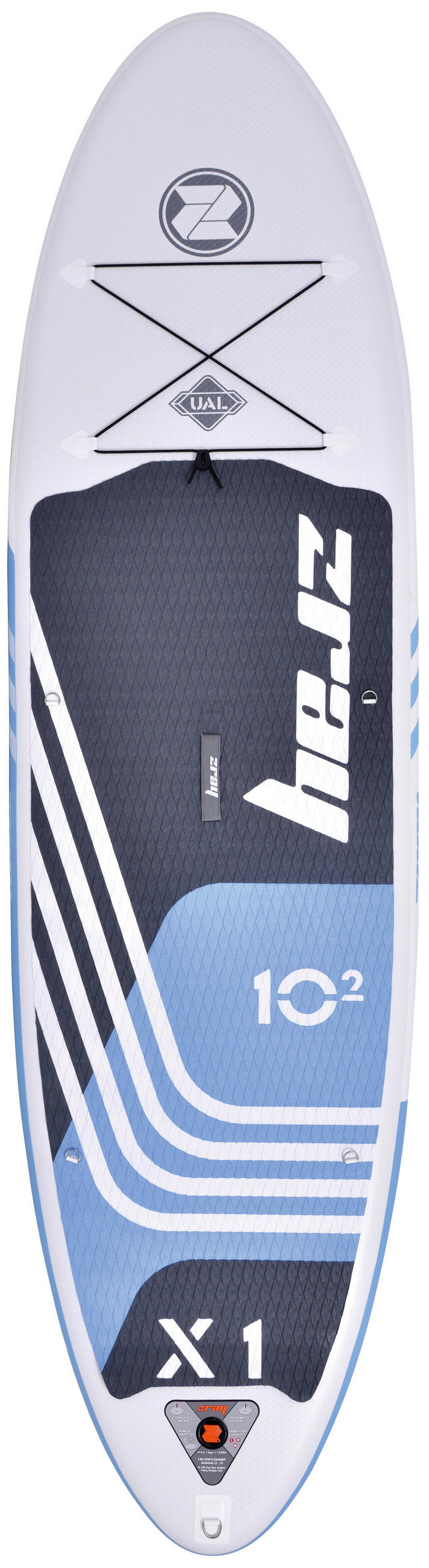 STAND-UP PADDLE BOARD ZRAY X-RIDER X1 10'2  - Blau/Weiß, Basics, Kunststoff (310/81/15cm) - Atrigo