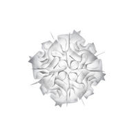 DECKENLEUCHTE VELI 53/53/20 cm   - Weiß, Design, Kunststoff (53/53/20cm) - Slamp