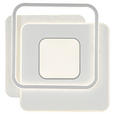 DECKENLEUCHTE    46,5/48,5/5 cm  - Chromfarben/Alufarben, Trend, Kunststoff/Metall (46,5/48,5/5cm) - Novel