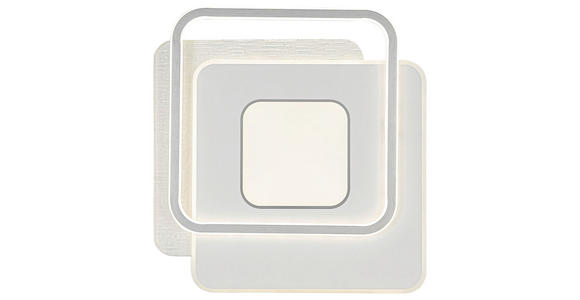 DECKENLEUCHTE    46,5/48,5/5 cm  - Chromfarben/Alufarben, Trend, Kunststoff/Metall (46,5/48,5/5cm) - Novel