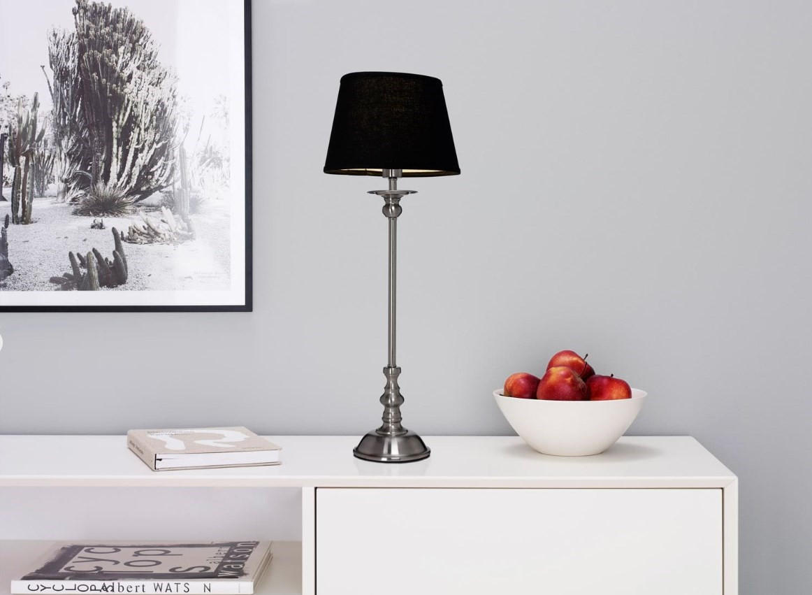 LAMPSKÄRM 15/20,5/13,5 cm   - svart, Lifestyle, metall/textil (15/20,5/13,5cm)