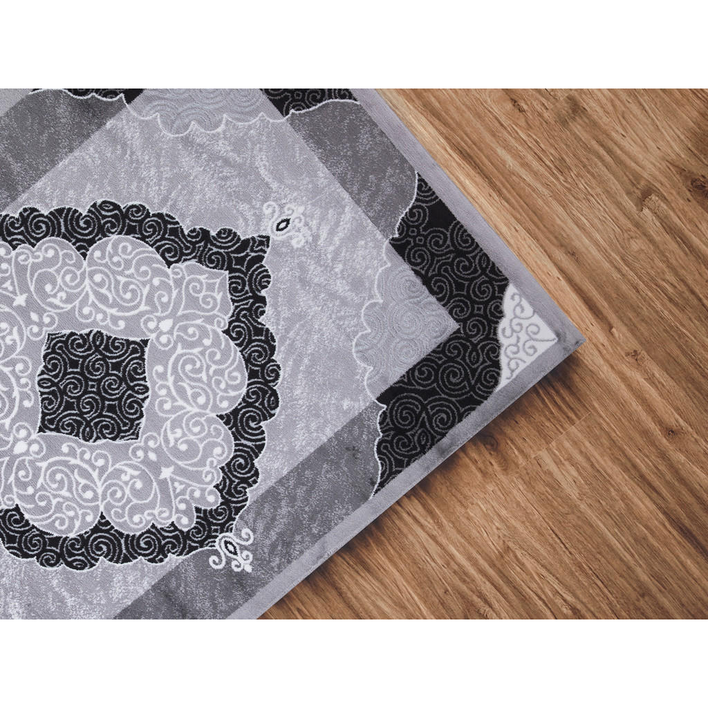 Thumbnail - Novel Vintage-Teppich 39174, Grau, Schwarz, Textil, orientalisch, rechteckig, 120x170 cm, Teppiche & Böden, Teppiche, Vi...
