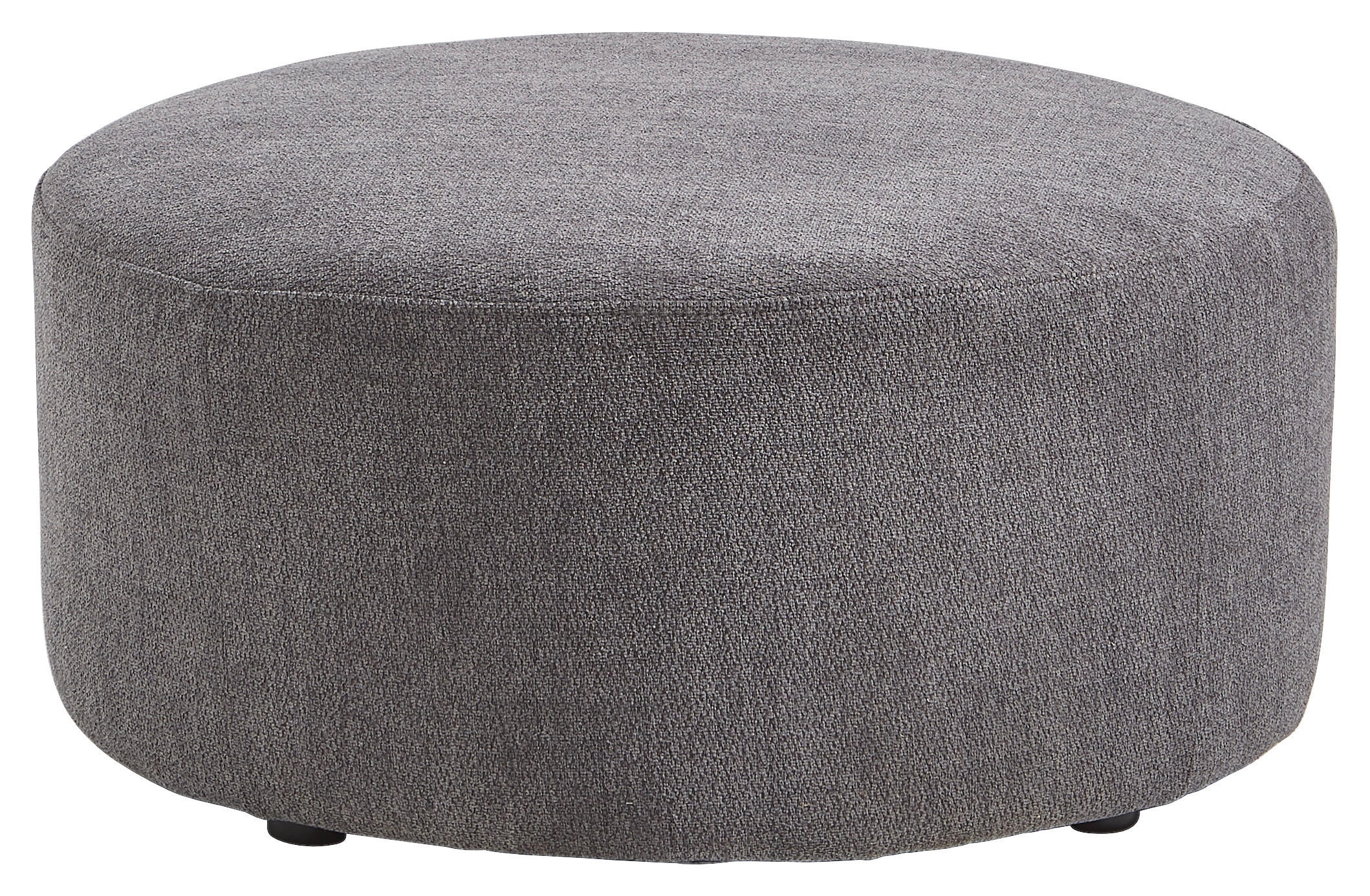 HOCKER Textil Dunkelgrau  - Dunkelgrau/Schwarz, Design, Kunststoff/Textil (38/75/38cm) - MID.YOU