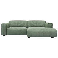 Freisteller von Livetastic ECKSOFA Grün Webstoff, Struktur.