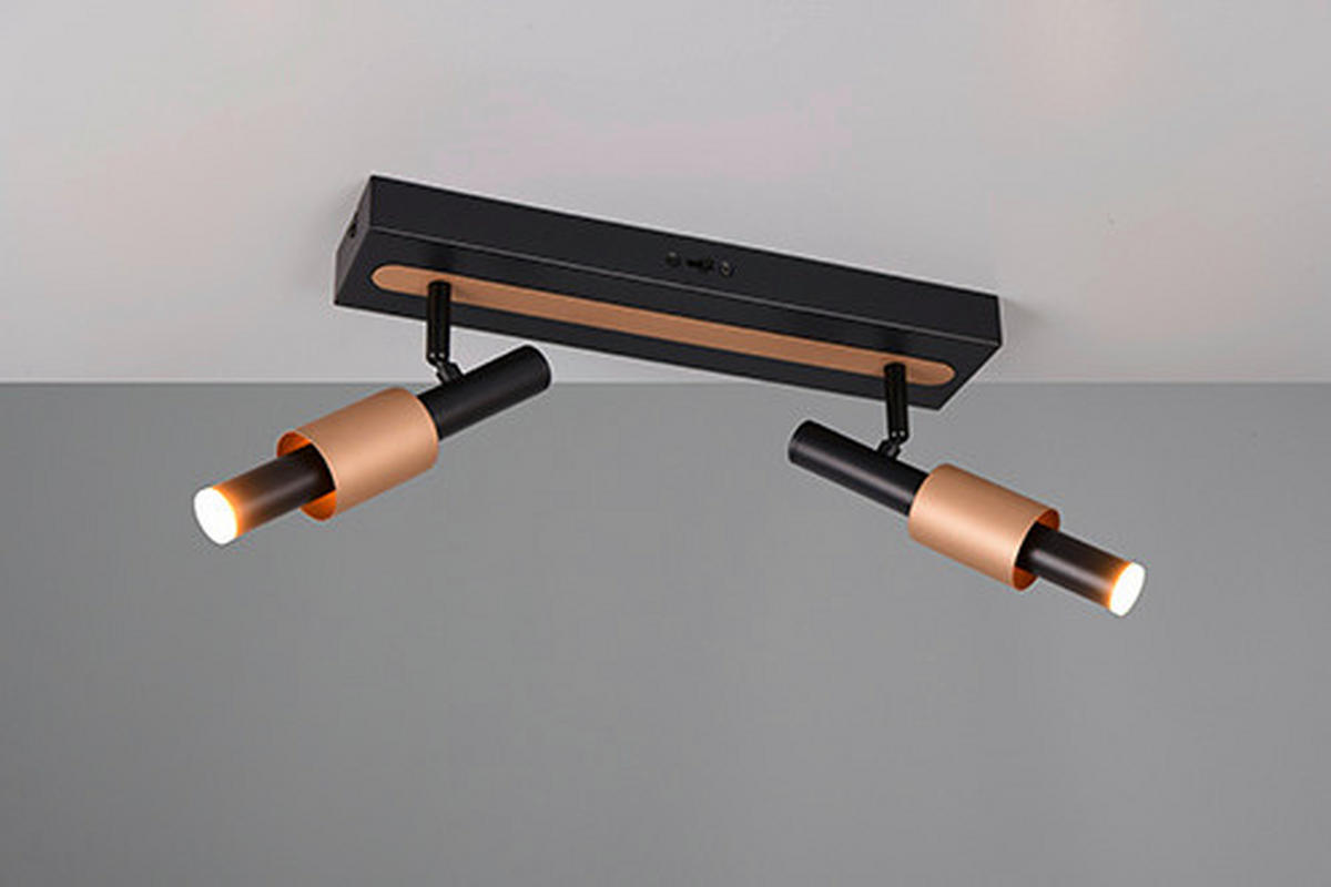 PROIECTOR LED - maro/negru, Basics, metal (38/20/9cm)