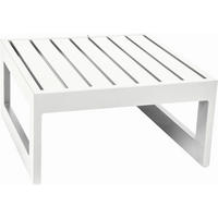 GARTENBEISTELLTISCH 72/72/38 cm Metall quadratisch  - Weiß, Design, Metall (72/72/38cm) - Stern