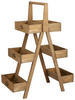 BLUMENTREPPE  - Naturfarben, Trend, Holz (75/40/100cm) - Ambia Home