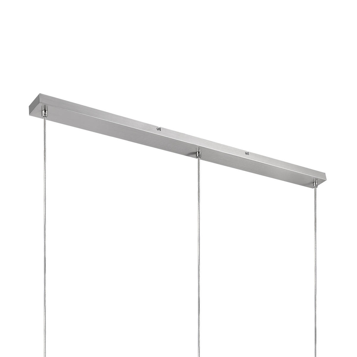 HÄNGELEUCHTE Leonie 110/20/150 cm   - Opal, Basics, Glas/Metall (110/20/150cm) - Novel