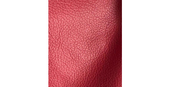 Ecksofa inkl. Funktion DUA Rot Echtleder  - Chromfarben/Rot, Design, Leder/Metall (170/293cm) - Novel