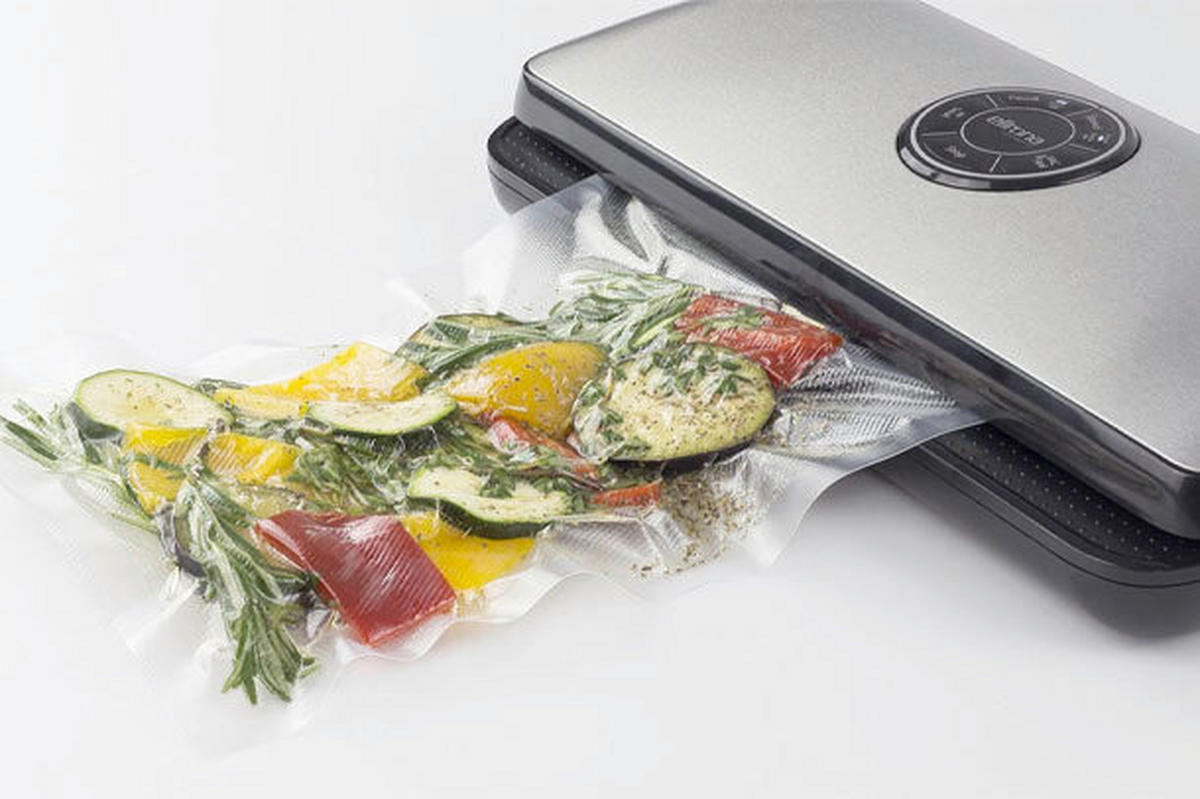 SET ZA VAKUUMIRANJE  - svijetlo siva, Basics, plastika (7,5/36/15cm) - CASO Design